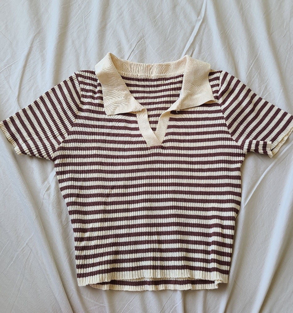 KOREAN STYLE CROPPED TEE COLLAR